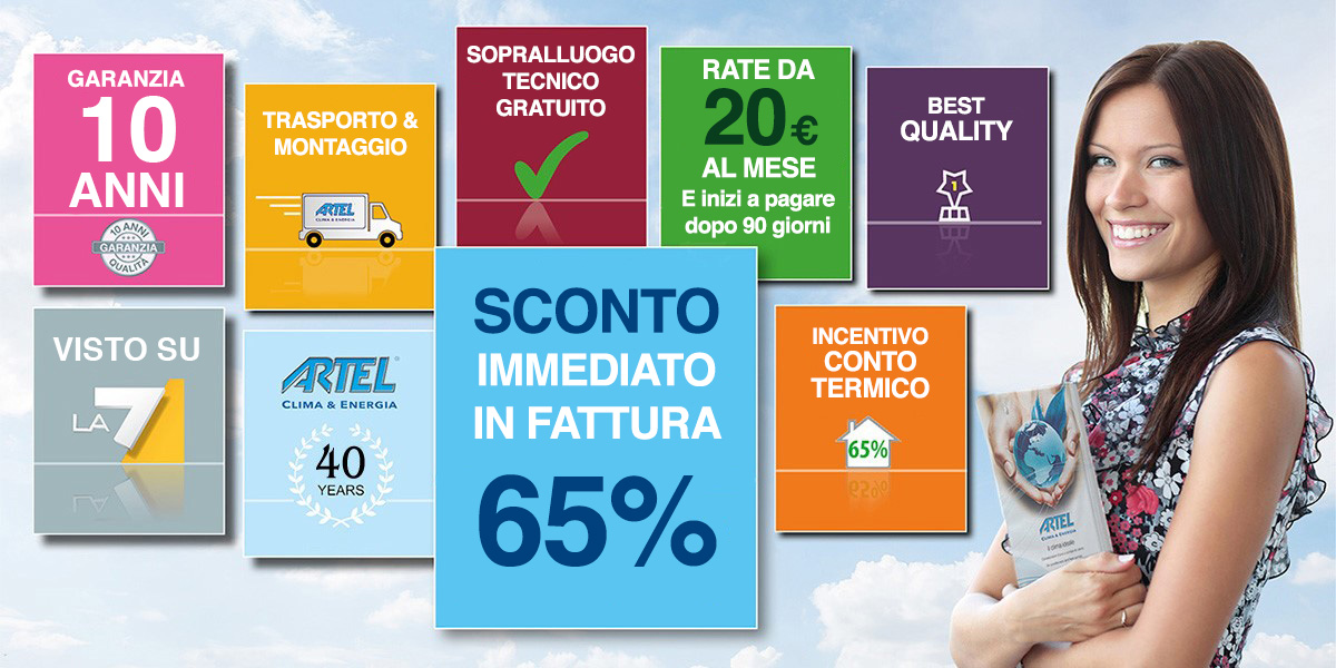 Vantaggi climatizzatori Artel Vantaggi climatizzatori Artel